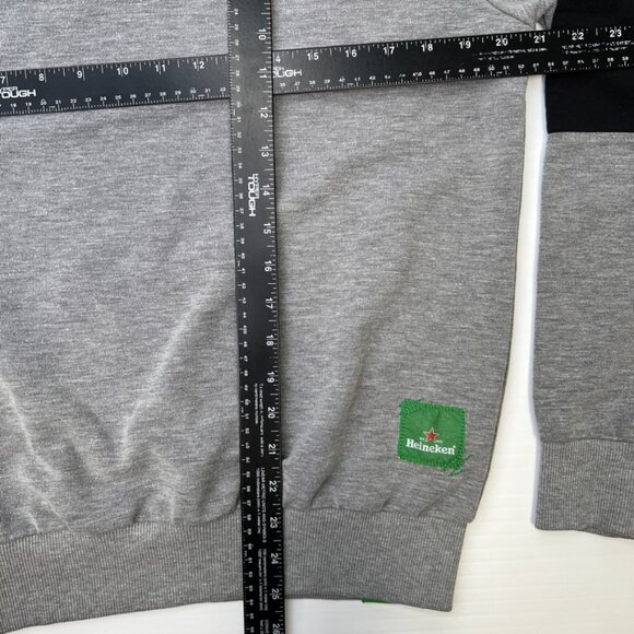 Heineken Sweatshirt Men Medium Embossed Logo Classic Jumper Work Party Core Ex - Picture 15 of 15